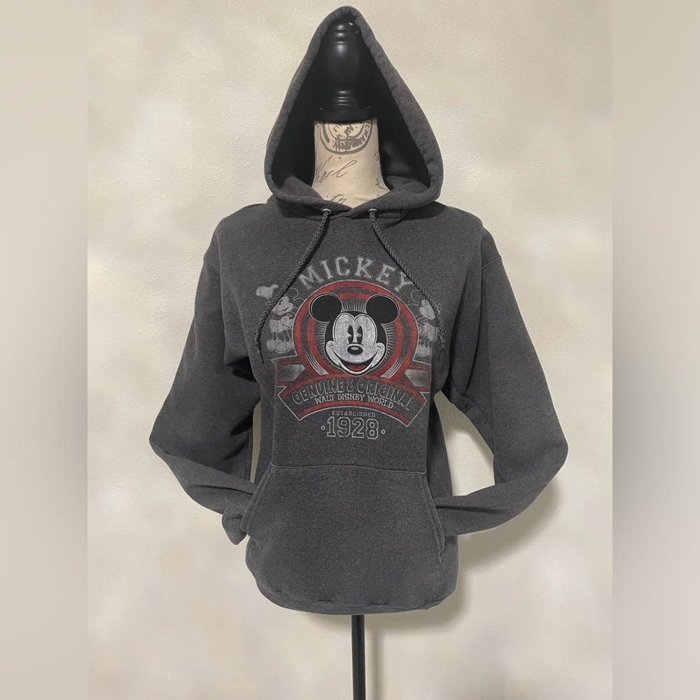 🍂 Disney Gray Mickey Mouse Hoodie Sweater